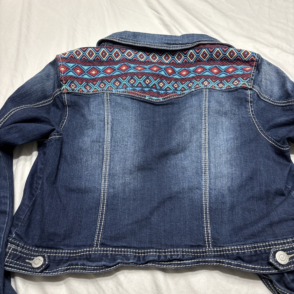 Maurices Denim Jean Jacket XL Embroidered Cowgirl Western